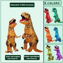 Load image into Gallery viewer, Hot T REX Dinosaur Inflatable Costume Party Cosplay costumes Fancy Mascot Anime Halloween Costume For Adult Kids Dino Cartoon
