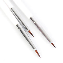 Load image into Gallery viewer, 3Pcs/Set UV Gel Drawing Painting Nail Liner Brush Acrylic Nail Pen French Nail Mixed Colors Gourd Handle Nail Art DIY Tools
