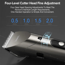Load image into Gallery viewer, Riwa Hair Clipper Personal Electric Trimmer LED Screen Washable Rechargeable Strong Power Steel Cutter Head
