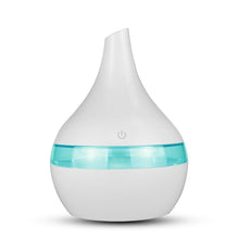Load image into Gallery viewer, 300ml USB Air Humidifier Electric Aroma Air Diffuser Essential Oil Wood Ultrasonic Aromatherapy Cool Mist Maker for Home Car
