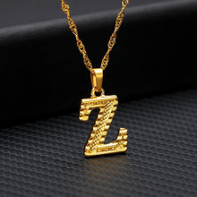 Load image into Gallery viewer, Capital Letter Initial Necklace For Women Stainless Steel Gold A-Z Alphabet Pendant Necklace Jewelry Christmas Gift Bijoux Femme
