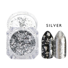 Load image into Gallery viewer, 1Box Glitter for Nails Holographic Dip Powder Mirror Polishing Chrome Pigments Nail Art Decorations Laser Dazzling Dust LA1028-1
