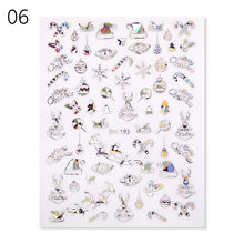 Load image into Gallery viewer, 1Pcs 3D Nail Sticker Christmas Holographics Snowflake For Gold Silver Nail Art Stickers DIY Nail Art Decoration Decals
