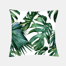 Load image into Gallery viewer, Tropical Plants Cushion Cover Polyester Green Leaves Decorative Pillowcase Tropical Plant Throw Pillow Case Cushion Cover
