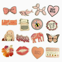 Load image into Gallery viewer, 50PCS Cartoon Pink INS Style Vsco Girl Stickers For Laptop Moto Skateboard Luggage Refrigerator Notebook Laptop Toy Sticker F5
