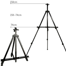 Load image into Gallery viewer, Portable Metal Easel Adjustable Sketch Travel Easel Thicken Triangle Aluminum Alloy Easel Sketch Drawing For Artist Art Supplies
