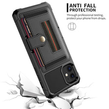 Load image into Gallery viewer, Luxury Card magnetic holder Phone Case For iPhone 12 Pro 11 Pro Max XR XS Max X 7 8Plus Wallet Leather Soft TPU Protection Cover
