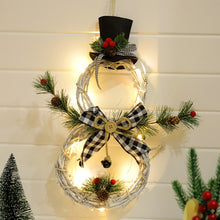 Load image into Gallery viewer, 2020 Christmas New Products Home Decoration Christmas Wreath Pendant LED Lights Wreath Pendant Christmas Vine Ring
