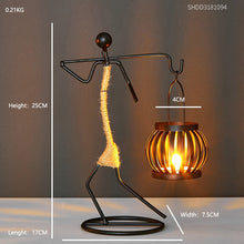 Load image into Gallery viewer, Home Decoration Accessories Creative Candle Holder Iron Kitchen Restaurant Romantic Candlestick Christmas Halloween Bar Party
