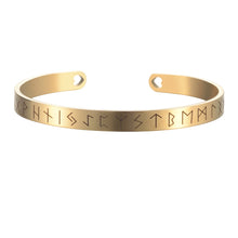 Load image into Gallery viewer, New Nordic viking rune bracelet bangle adjustable amulet cuff bangle with valknut stainless steel quality men jewelry SL-144
