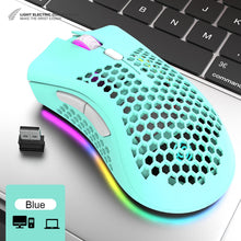 Load image into Gallery viewer, ALLOYSEED BM600 2.4GHz Wireless Mouse 2400DPI Adjustable RGB Backlit Honeycomb USB Optical Gaming Mouse Gamer Mice For Laptop PC
