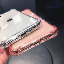 Load image into Gallery viewer, Lovebay Shockproof Bumper Transparent Silicone Phone Case For iPhone 11 Pro 7 8 6S Plus SE 2020 X XR XS Max TPU Protection Cover
