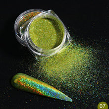 Load image into Gallery viewer, 1Box Glitter for Nails Holographic Dip Powder Mirror Polishing Chrome Pigments Nail Art Decorations Laser Dazzling Dust LA1028-1
