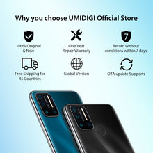 Load image into Gallery viewer, In Stock UMIDIGI A7 Pro Quad Camera Android 10 OS 6.3" FHD+ Full Screen 64GB/128GB ROM LPDDR4X Octa Core Global Version Phone
