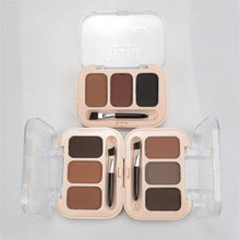 Load image into Gallery viewer, Eyebrow Enhancer Eyebrow Powder 3 Color Palette Pigment Long-lasting Eye Brow Make Up Tint Shades Eyebrows Women Makeup Cosmetic
