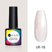 Load image into Gallery viewer, UR SUGAR Nude Glitter Gel Nail Polish Varnish Pink Rose Gold Shimmer Soak Off UV LED Nails Gel varnish  7.5ml
