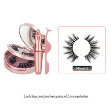 Load image into Gallery viewer, Magnetic False Eyelashes No Glue Full Eye 5 Magnet Reusable Fake Eyelashes Natural Soft Eyelashes Extension Magnetic Eyelash Kit
