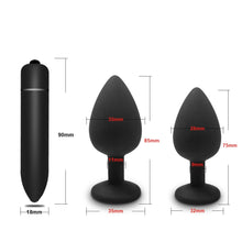 Load image into Gallery viewer, Soft Silicone Anal Butt Plug Prostate Massager Adult Gay Products Anal Plug Mini Erotic Bullet Vibrator Sex Toys for Women Men
