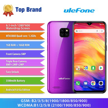 Load image into Gallery viewer, Ulefone Note 7 Smartphone 3500mAh 19:9 Quad Core 6.1inch  Waterdrop Screen 16GB ROM Mobile phone WCDMA Cellphone  Android9.0
