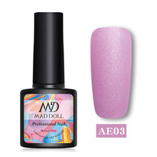 Load image into Gallery viewer, MAD DOLL 8ml 60 Colors Gel Nail Polish  Nail Color Nail Gel varnish Soak Off UV Gel Varnish Base Coat No Wipe Top Coat
