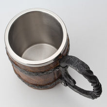 Load image into Gallery viewer, New arrival Viking wood style Beer mug as christmas gift DP179

