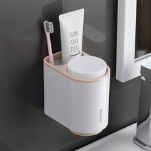 Load image into Gallery viewer, Bathroom Accessories organizer Set Toothbrush Holder Automatic Toothpaste Dispenser Holder Toothbrush Wall Mount Rack Tools Set

