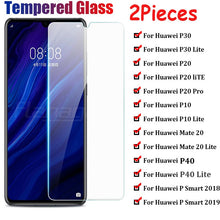 Load image into Gallery viewer, 3-1Pcs Full Cover Tempered Glass For Huawei P40 P30 P20 Lite P20 Pro P Smart 2019 Screen Protective Glass For Huawei Mate20 Lite
