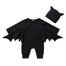 Load image into Gallery viewer, Autumn Newborn Halloween Costume For Baby Boys Girls Clothes Halloween Cosplay Costume Romper Jumpsuits+hat Halloween Outfits
