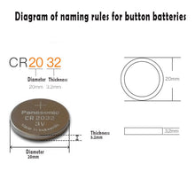 Load image into Gallery viewer, 10pcs Original Panasonic cr2032 cr 2032 3V Lithium Battery For Watch computer Remote Control Calculator button cell coin battery

