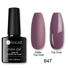 Load image into Gallery viewer, UR SUGAR Nude Glitter Gel Nail Polish Varnish Pink Rose Gold Shimmer Soak Off UV LED Nails Gel varnish  7.5ml

