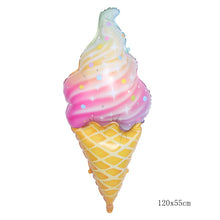 Load image into Gallery viewer, 1set Pink Donut Lip Ice Cream Popcorn Candy Foil Balloon Baby Shower Happy Birthday Decoration Balloon Boy Girl Cute Kid Toy
