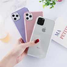 Load image into Gallery viewer, Lovebay Transparent Glitter Candy Color Phone Case For iPhone 11 Pro X XR XS Max 7 8 6 6s Plus Shockproof Clear Soft Back Cover
