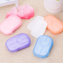 Load image into Gallery viewer, 1/2/3/4/5 Boxes Disinfecting Paper Soaps Washing Hand Mini Disposable Scented Slice Sheets Foaming Soap Case Paper (1Box=20pcs)
