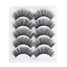Load image into Gallery viewer, 5 pairs 5D Mink Eyelashes Natural False Eyelashes Lashes Soft Fake Eyelashes Extension Makeup Wholesale
