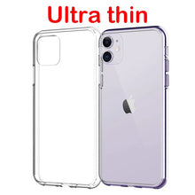 Load image into Gallery viewer, Luxury Transparent Shockproof Case For iPhone 11 Pro X Xr Xs Max Soft Silicone Case iPhone 6 6s 7 8 Plus 5 5S SE 2020 Back Cover
