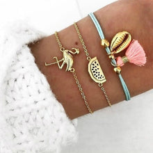 Load image into Gallery viewer, DIEZI Bohemian Handmade Weave Heart Long Tassel Bracelet Sets Women 2018 New Grey Rope Chain Bracelets Jewelry Christmas Gift

