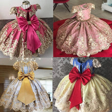 Load image into Gallery viewer, Newborn Baby Girl 1 Year Birthday Dress Tutu First Christmas Party Cute Bow Dress Infant Christening Gown Toddler Girls Clothes
