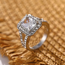 Load image into Gallery viewer, DAXI Luxury Zircon Engagement Ring Female Square Geometry AAA Zircon Austria Crystal Romantic Wedding Rings For Women Party Gift
