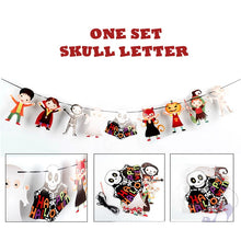 Load image into Gallery viewer, Halloween Decoration Supplies Tablecloths Straws Paper Plates Paper Cups Halloween Party Supplies Halloween Door Falg HY1
