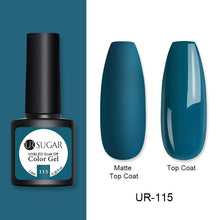 Load image into Gallery viewer, UR SUGAR 7.5ml Matte Nail Gel Polish Purple Series Hybrid Varnish Nail Art Semi Permanent UV Gel Varnish Soak Off Matte Top Coat
