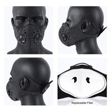 Load image into Gallery viewer, WEST BIKING Cycling Face Mask Sport Training Mask PM2.5 Anti-pollution Running Mask Activated Carbon Filter Washable Mask
