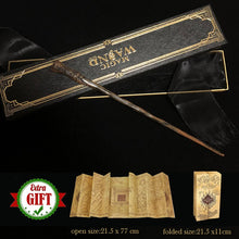 Load image into Gallery viewer, 32 Kinds of Metal Core Potter Magic Wands Cosplay Dumbledore Voldemort Lucius Malfoy Harried Magical Wand Ribbon Box with Gifts
