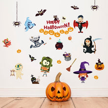Load image into Gallery viewer, Halloween Stickers Wall Window Refrigerator Halloween Decoration Party Supplies Horror Scary Halloween Props Accessories
