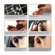 Load image into Gallery viewer, 1 Pair USB Rechargeable Mini In Ear Portable Invisible Hearing Aids Assistant Adjustable Tone Sound Amplifier For Deaf Elderly
