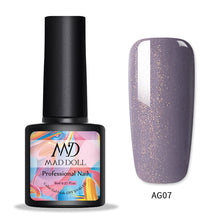 Load image into Gallery viewer, MAD DOLL 8ml 60 Colors Gel Nail Polish  Nail Color Nail Gel varnish Soak Off UV Gel Varnish Base Coat No Wipe Top Coat
