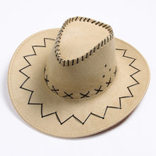 Load image into Gallery viewer, Fashion Western Cowboy Hat Large Brimmed Hat for Men or Female Western Hat cowboy cap
