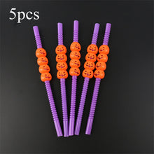 Load image into Gallery viewer, Halloween Decoration Supplies Tablecloths Straws Paper Plates Paper Cups Halloween Party Supplies Halloween Door Falg HY1
