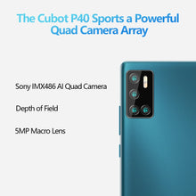 Load image into Gallery viewer, Cubot P40 Rear Quad Camera 20MP Selfie Smartphone NFC 4GB+128GB 6.2 Inch 4200mAh Android 10 Dual SIM Card mobile phone 4G LTE
