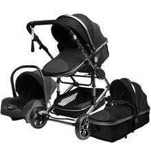Load image into Gallery viewer, Luxurious Baby Stroller 3 in 1 Portable Travel Baby Carriage Folding Prams Aluminum Frame High Landscape Car for Newborn Baby
