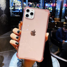 Load image into Gallery viewer, Lovebay Shockproof Bumper Transparent Silicone Phone Case For iPhone 11 Pro 7 8 6S Plus SE 2020 X XR XS Max TPU Protection Cover
